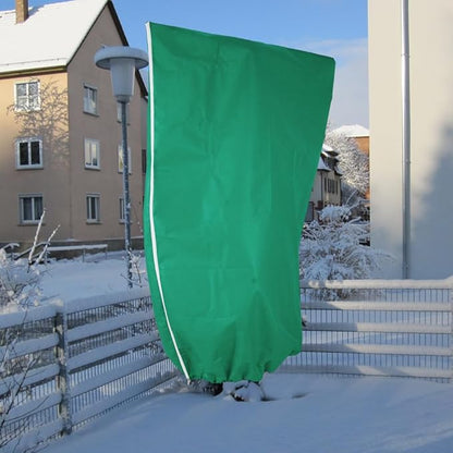 2 Pack Winter Plant Covers with Zipper & Drawstring, 31.5"×47.2" Frost Protection Bags for Outdoor Potted Plants, Trees & Shrubs - Reusable Freeze Protection Jackets