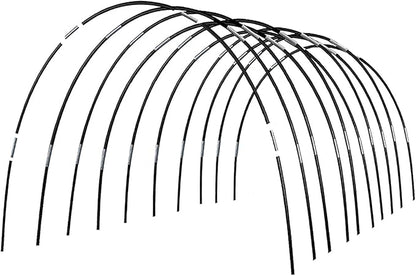 Greenhouse Hoops Grow Tunnel, 10 Sets of 7FT Garden Hoops for Raised Beds, Rust-Proof Fiberglass Frame for Garden Netting, Greenhouse Kit, Plant Shade Cloth, Plant Row Cover, 50 pcs