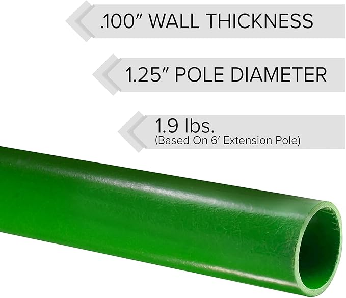 Jameson LS-Series Hollow Core Landscaping Tree Trimming Kit | 16” Barracuda Saw Blade | 18-Foot Reach | Fiberglass Poles with Leaf Spring Locking Buttons | Tree Pruning & Trimming Tool