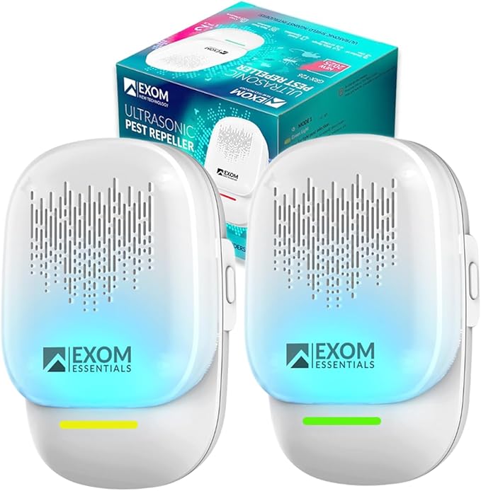 T-26, Ultrasonic Pest Repeller Wall Plug-in Most Effective Than Repellents - Get Rid of - Rodents, Squirrels, Mice, Rats, Bats, Roaches, Ants, Spiders, Bed Bugs, Мosquito, Insects, Fleas (2 Pack)