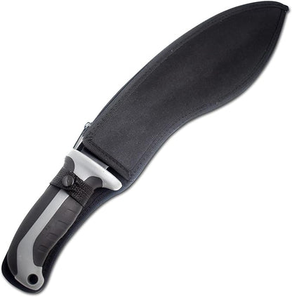 Snake Eye Machete with Heavy Duty Construction-Ergonomic Non-Slip Handle and Belt Sheath for Gardening, Land-Management, Bushcraft, Hunting and Outdoor