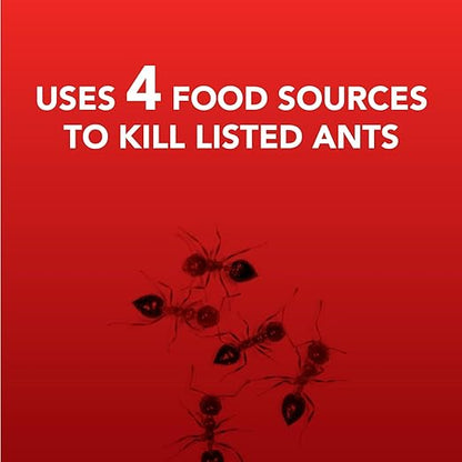Ortho Home Defense Ant Bait Stations, Outdoor & Indoor Ant Killer, 8 Plastic Stations with 4 Food-Based Attractants, Child-Resistant Design, Formulated with Abamectin B1, Ready-to-Use Bait Station