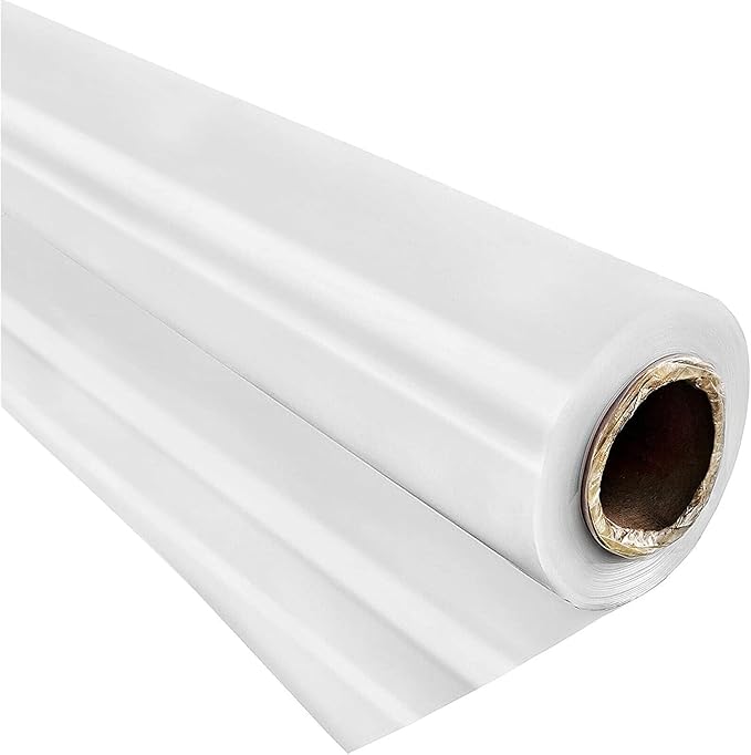 VEVOR Greenhouse Plastic Sheeting 20 x 28 ft, 6 Mil Thickness UV Resistant Clear Polyethylene Film, Hoop Green House Cover for Farms, Agriculture, Garden