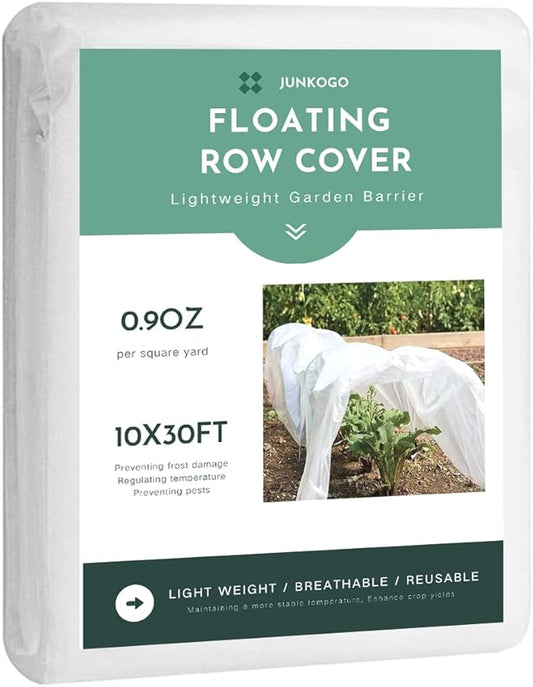 Plant Freeze Protection Cover, 10x30ft Frost Cloth Winter Garden Blanket, Floating Row Cover for Cold Weather and Shade, Perfect for Outdoor Vegetables, Trees, Greenhouse