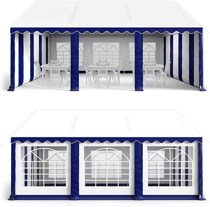 GREEN PARTY 16x20FT Party Tent Heavy Duty, Large Wedding Event Shelters with 3 Carry Bags & Removable Sidewalls, Outdoor Canopy Gazebo Commercial Tent for Carport Camping Garden Patio