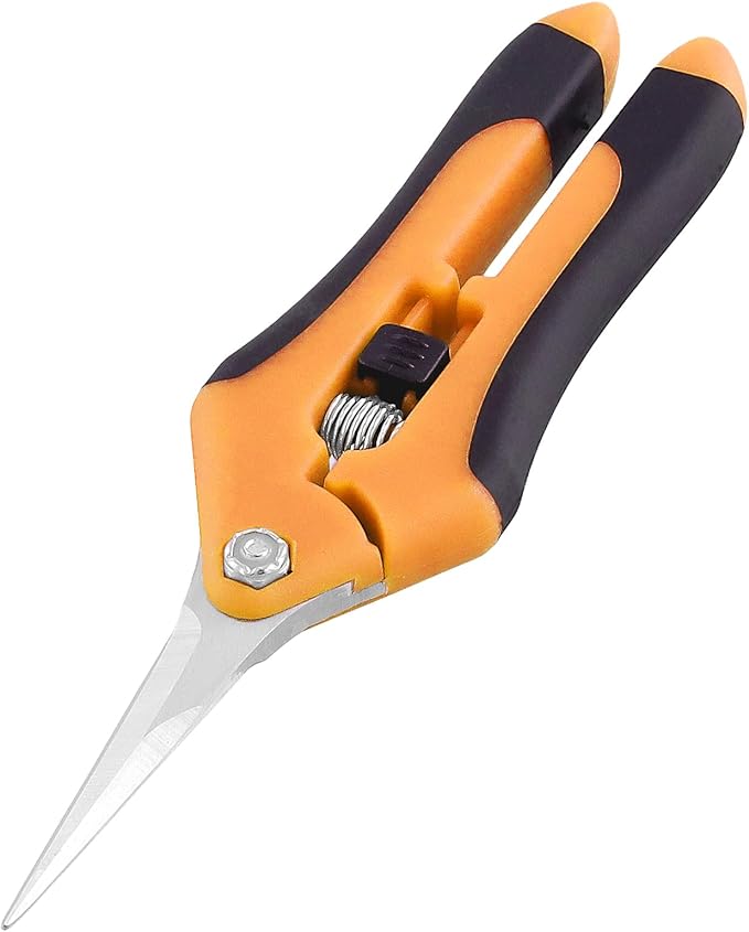 15 PCS 6.5 inch Garden Pruning Shears, Gardening Hand Pruners with Straight Stainless Steel Precision Blades, Pruning Shears Bud Trimming Scissors for Flowers Branches Precise Cuts