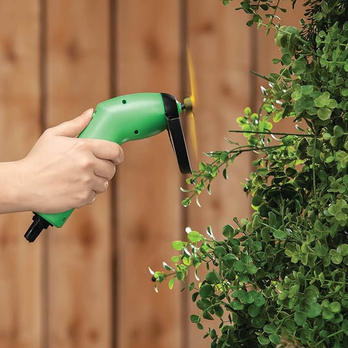 Zip Tie Grass Trimmer, Made of Stainless Steel and ABS, Battery Operated (Not Included) – Measures 31” Long, 24 Standard Zip Ties Included