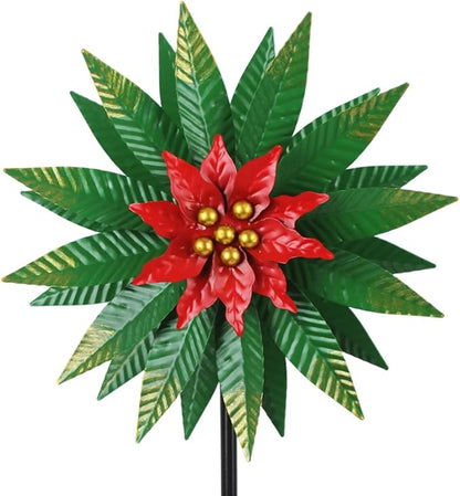 Wind Spinners Outdoor,Kinetic Wind Sculptures & Spinner 57.9 Inches Metal Windmill Christmas Outdoor Decor for Patio,Lawn & Garden