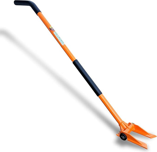 Gutster 60" Round Handle Demolition Bar - Ultimate Flooring/Hardwood Demolition Tool - Long Handle Wrecking Bar for Maximum Leverage - Ergonomic Handle to Apply Pressure Without Wrist Strain