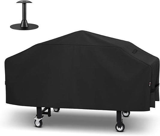 Unicook Griddle Cover for Blackstone 36 Inch Griddle Cooking Station, Waterproof Flat Top Grill Cover with Seam Taping and Support Pole, Heavy Duty Outdoor BBQ Cover for Camp Chef, Nexgrill etc