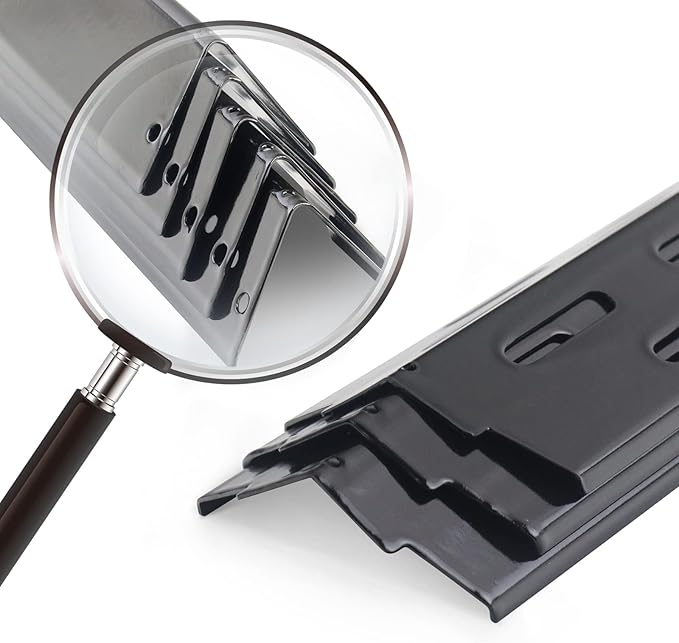 Kalomo Grill Grates Flavorizer Bars Parts for Weber Genesis II E-310, S-310, E-315, E-330, E-335, S-335, LX S-340, E-340, 66802, 66795 18”Porcelain Steel Grids BBQ Gas Grill Replacement Parts