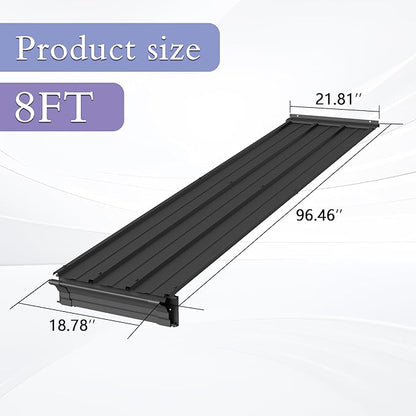 Gazebo Connector Kit for 8ft Width Lean-to Gazebo, Rustproof Steel Roof Joining Panel for Extending and Linking 8'x8' and 8'x10' Wall Mount Gazebos