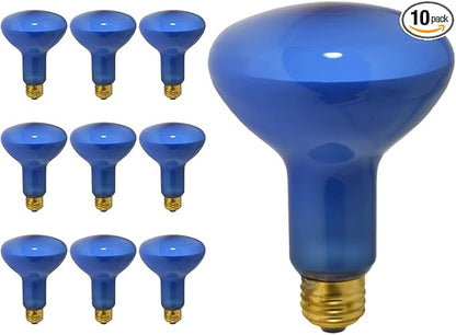 GoodBulb 75W Plant Grow Light Bulb | Blue Grow Light | R30 Shape & E26 Base | High Output Grow Light | Ideal for Indoor Plants Seeds Veg and Flower | Pack of 10 Bulbs