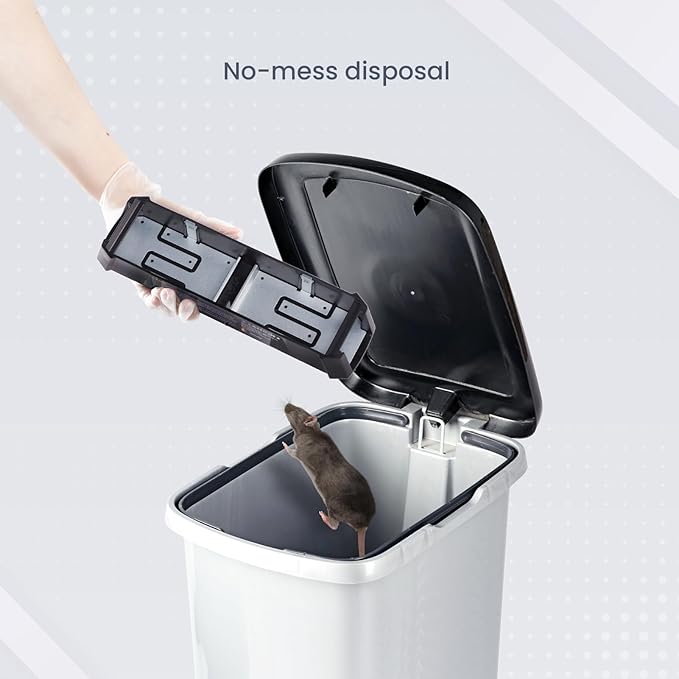 OWLTRA EMZ Plus Indoor Electric Mouse Trap, Instant Kill Rodent Zapper with Dual Entrances and Pet Safe Trigger, Black
