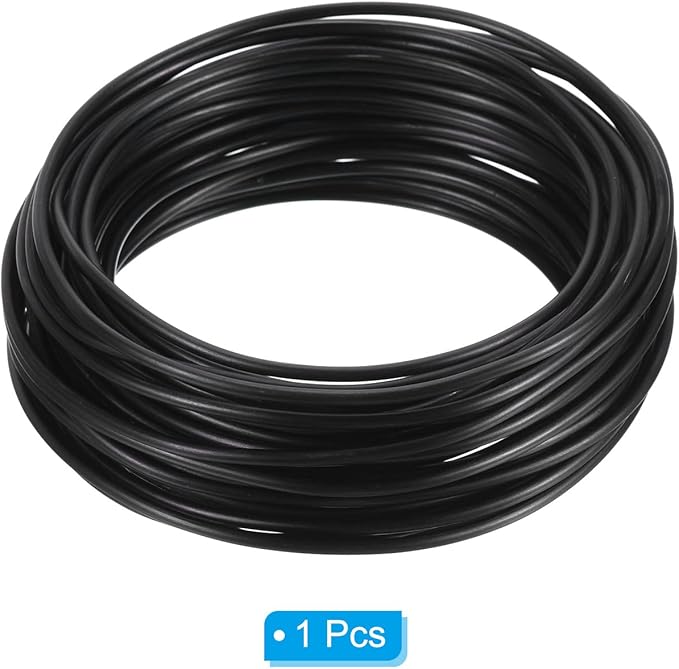 PATIKIL 2.5mm Bonsai Training Wire, Floral Wire Stems Anodized Aluminum Tree Wire 32.8 Feet Total for Gardening Branch Fixing, Black