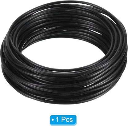 PATIKIL 2.5mm Bonsai Training Wire, Floral Wire Stems Anodized Aluminum Tree Wire 32.8 Feet Total for Gardening Branch Fixing, Black