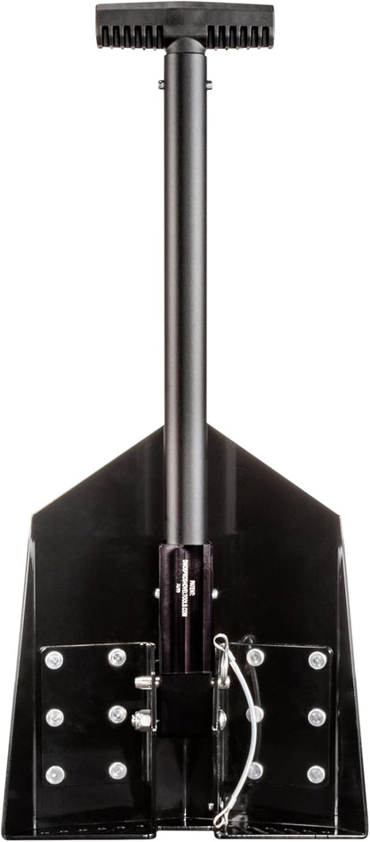 DMOS Delta Shovel - Collapsible Heavy-Duty Steel Folding Shovel for Camping, Overlanding, Survival, Military, Hunting, & Off-Road Use - Blackout - Pro
