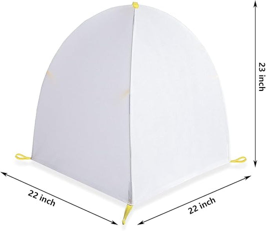 DECOHS 2 Pcs 22 x 22 x 23 Inch Winter Shrub Cover -Winter Snow & Frost Covers with Stakes -Warm Plant Protection Tent Protecting Fruit Tree Potted Plants from Freezing Animals Eating