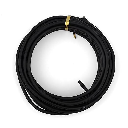 Anodized Aluminum Bonsai Wire, 4mm Black Thick Wire, for Tree Branch/Plant Training, Sculpting, Crafting (5m/16ft)