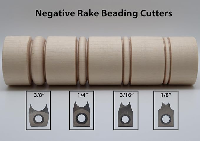 Easy Wood Tools 1/4" Negative Rake Beading Cutter (2820NR)