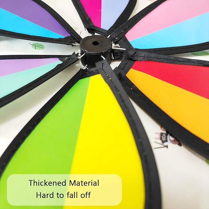 Flower Spinners Colorful Wind Spinners for Lawn Pinwheels Windmill Party Pinwheel Wind Spinner Yard and Garden, 4pcs