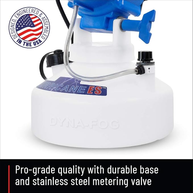 Hurricane ES Electrostatic Corded ULV Hand Carry 1-Gallon Fogger Adjustable Particle Size 10-50 Microns