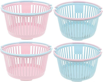 4pcs Portable Fruit Picking Baskets Ergonomic Handle Containers for Collecting Berries Cherries and More Multi-functional Storage Baskets for Kitchen Outdoor Use