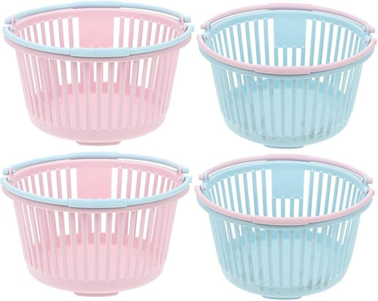 4pcs Portable Fruit Picking Baskets Ergonomic Handle Containers for Collecting Berries Cherries and More Multi-functional Storage Baskets for Kitchen Outdoor Use