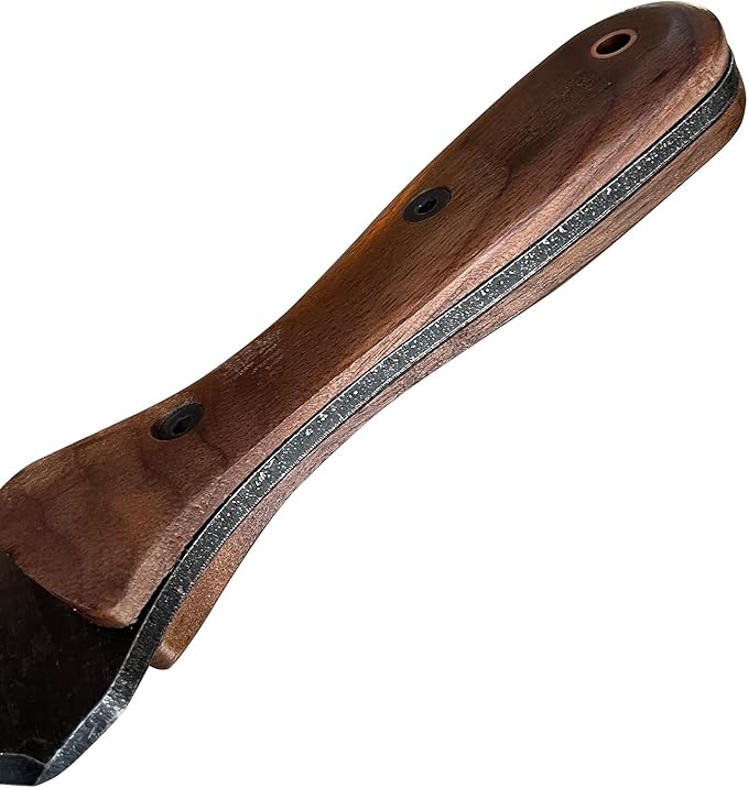 Garden Guru Hori Hori Gardening Knife for Weeding Digging Pruning & Cultivating - Stainless Steel Full Tang Blade Walnut Wood Handle Marks for Measuring Planting Depth Nylon Sheath for Storage (4pack)