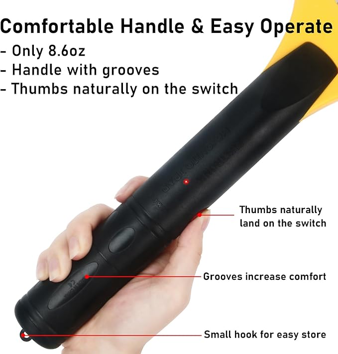 Electric Fly Swatter Handheld Bug Zapper - Indoor Outdoor 20in Zapping Racket for Pest Mosquito & Flies - Battery Powered Safe to Touch with 3-Layer Safety Mesh, Large Size, Pack of 2