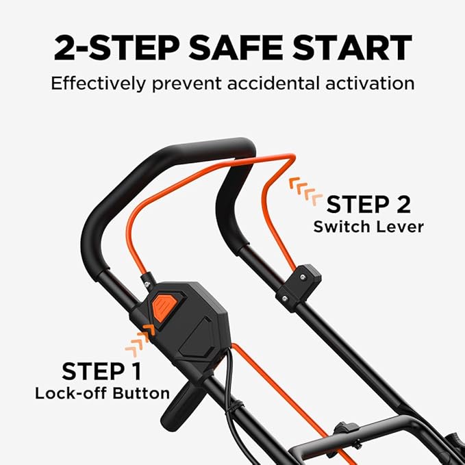 Litheli 2x20V Cordless Snow Blower, 20'' Brushless Electric Snow Thrower with Wheels, 180° Adjustable Chute, LED Lights, 2x4.0Ah Battery Included, Heavy Duty for Driveway Patio