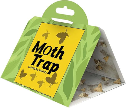 Pantry Moth Traps 10-Pack Safe and Effective for Food and Clothing- Glue Traps with Pheromones for Wool Closet Carpet Food and Cupboard K02