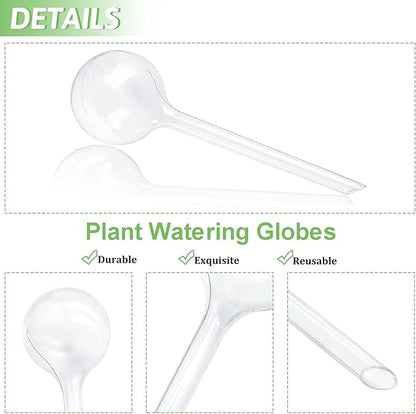8 Pcs Clear Plant Watering Globes,Plastic Self Watering Bulbs Ball,Garden Water Device for Plant Indoor Outdoor(Small)
