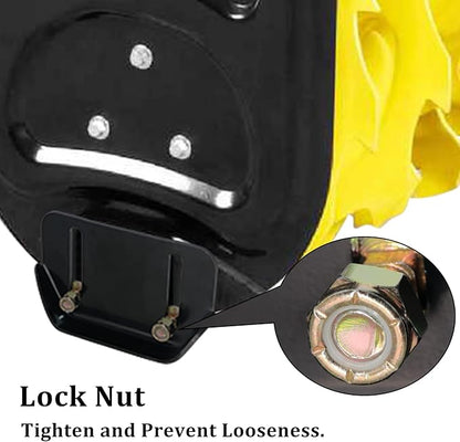 KOOTANS 1pair 784-5580 Snow Thrower Slide Plate Shoes Heavy Duty Metal Snow Blower Slide Skids Replace for MTD 784-5580-0637 Cub Cadet Yardman Troy Bilt Craftsman, for Stens 780-420 (Black)