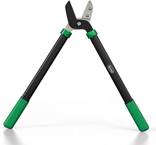 Scotts 21 in. Anvil Lopper – Heavy-Duty Branch Cutter with Teflon-Coated Carbon Steel Blade, 1.5 in. Cutting Capacity, and Comfort Grip Handles, for Dry, Hard, Thick Branches