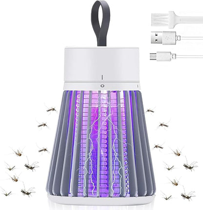 Mosquito Killer Lamp,Portable UV Bug Zapper Insect Trap for Indoor/Outdoor,USB-Powered with Grid for Camping,Patio,Home