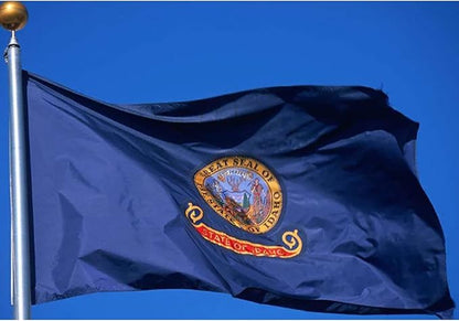 AMZFLAG Idaho State Flag 3x5 ft, Double Sided Idaho Flags 3 Ply Polyester with 2 Brass Grommets, Heavy Duty ID Flag of Idaho State Thick Material