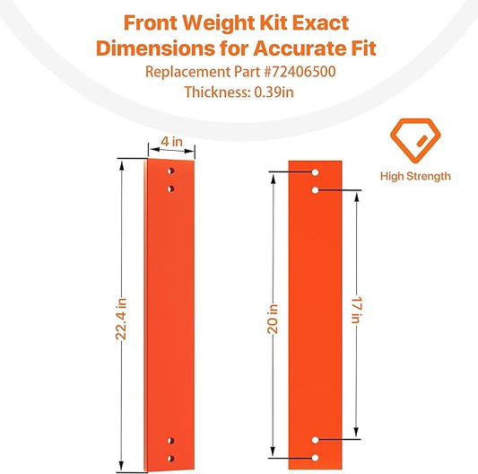 Front Weight Kit Replacement for Ariens SNO-Thro Snow Blowers 916, 920, 921, 924, 926, 932, 939 Series – Improves Balance & Stability,Part# 72406500