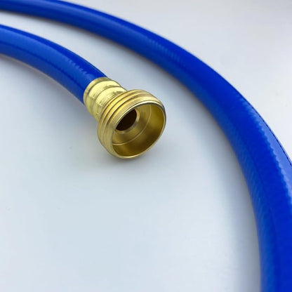 PVC Garden Hose 1/2 Inch Green Heavy Duty Water Hose with Solid Brass Fittings,No Leaking, Flexible,for outdoors,Lawns,Patio (5 FT, Blue, Brass Fittings)