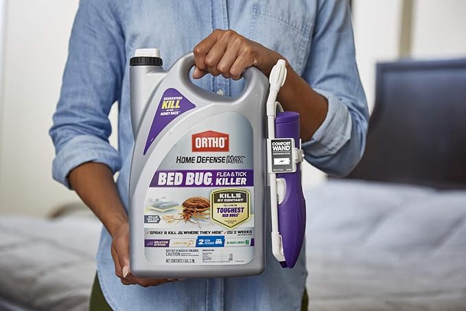 Ortho Home Defense Max Bed Bug, Flea & Tick Killer with Comfort Wand, 1 gal. (2-Pack)