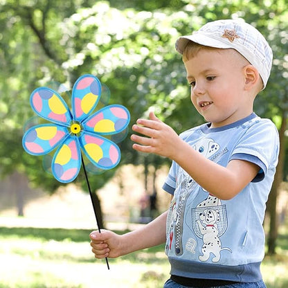 4PCS Wind Spinners for Yard and Garden, Lawn Yard Decorations Pinwheels Colorful Whirligigs Windmill Kids Toys for Outdoor Decor