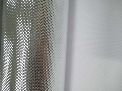 Diamond Reflective Foil 100% Light Blocking Grow Film (4.3 MIL 4x100 FT, Diamond on White)