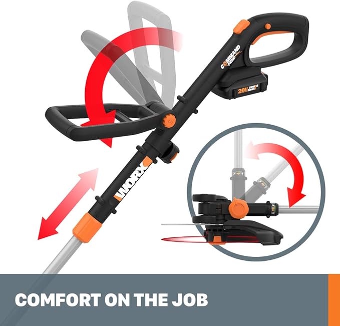 Worx GT Revolution 20V 12" String Trimmer Grass Trimmer/Edger/Mini-Mower, WG170.9