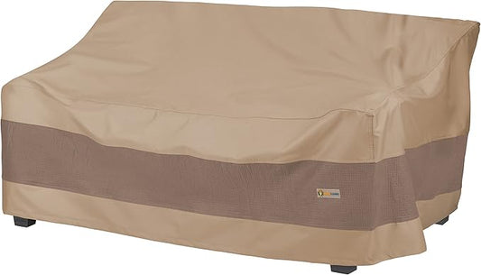 DUCKCOVERS Elegant Water-Resistant 104 Inch Patio Sofa Cover, Patio Furniture Covers