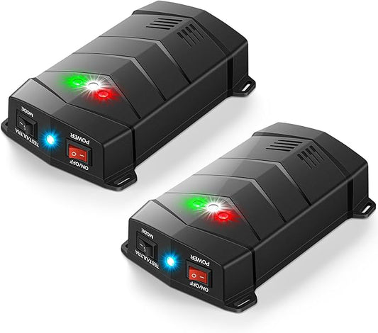 Rodent Repellent for Car Engines, Mouse Repellent Ultrasonic Rodent Repeller, Variable Frequency Ultrasonic&LED Strobe Lights, Keep Mice Away from Car Engines, Rooms, Indoors, Outdoors (2-Pack)