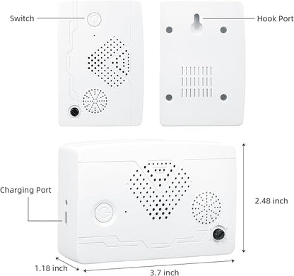 Ultrasonic Bat Devices for Attic: 4PCS Bat Removal Device for Garage, Indoor Outdoor Use - Humane and Effective Rechargeable Bat Deterrent Devices, White