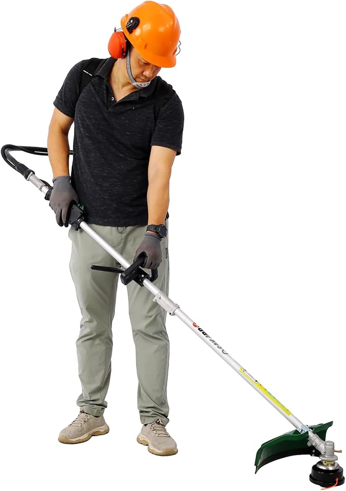 Backpack 4 in 1 Multi-Functional Trimming Tool, 31CC 4-Stroke Garden Tool System with Gas Pole Saw, Hedge Trimmer, Grass Trimmer, and Brush Cutter EPA Compliant