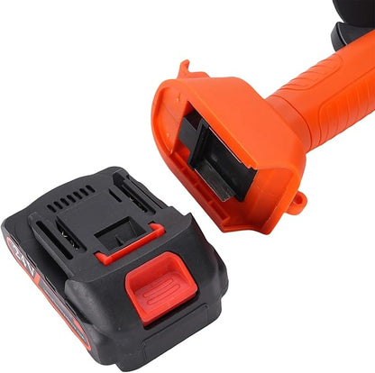 24V Cordless Electric Tiller with 2 Rechargeable Batteries, Handheld Garden Cultivator for Soil Aeration, Weeding, Lawn Trenching | Mini Hand Tillers for Gardening | Hand Held Battery Powered Tiller