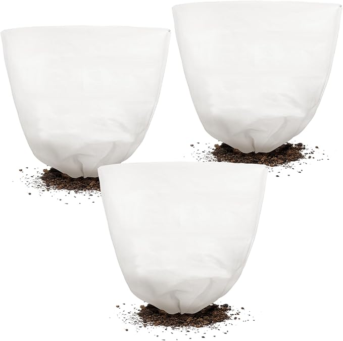 NNG 5PCS Winter Plant Covers Freeze Protection 47.2x47.2Inch Frost Blanket Shrub Covers with Zipper Drawstring Plant Protector Shrub Jacket Winter Tree Cover for Outdoor Plants, Shrub Potted Plants