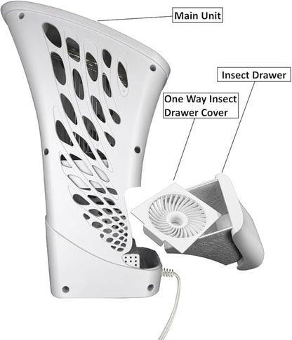 Cleanrth XVAC500 X-Vactor Insect Bug Zapper and Fly Vacuum Trap All-in-One